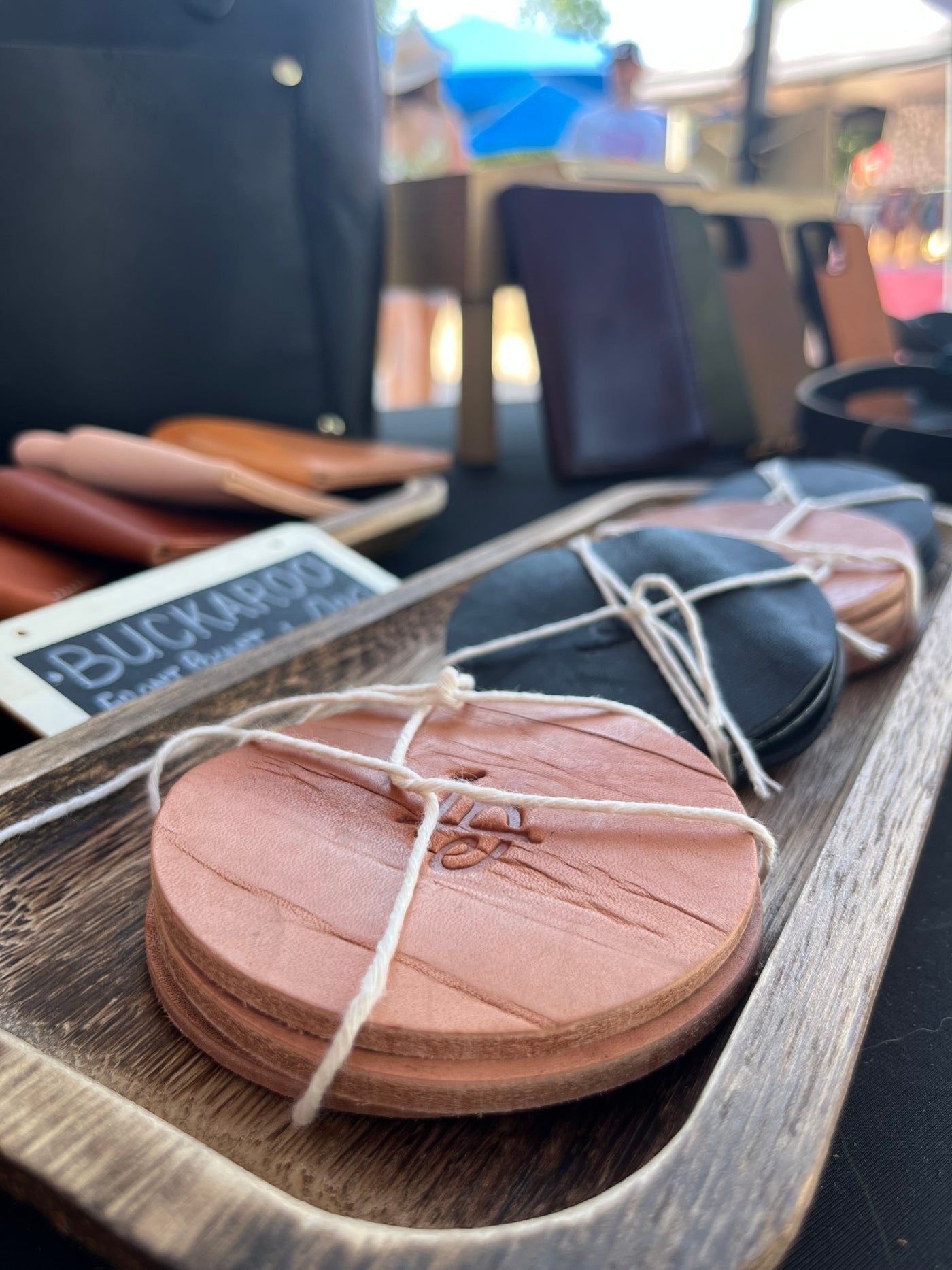 Coaster Set – Golden Triangle Leatherworks